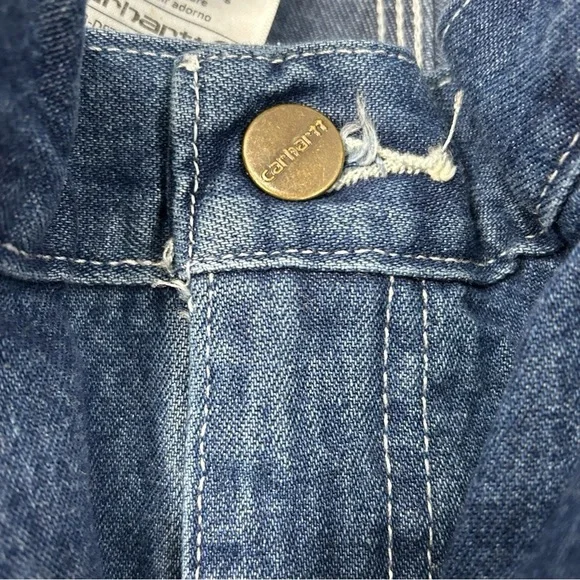 Carhartt B13 Loose Fit Work Dungaree Jeans Blue 38x34 NWT Workwear Y2K - Picture 12 of 14